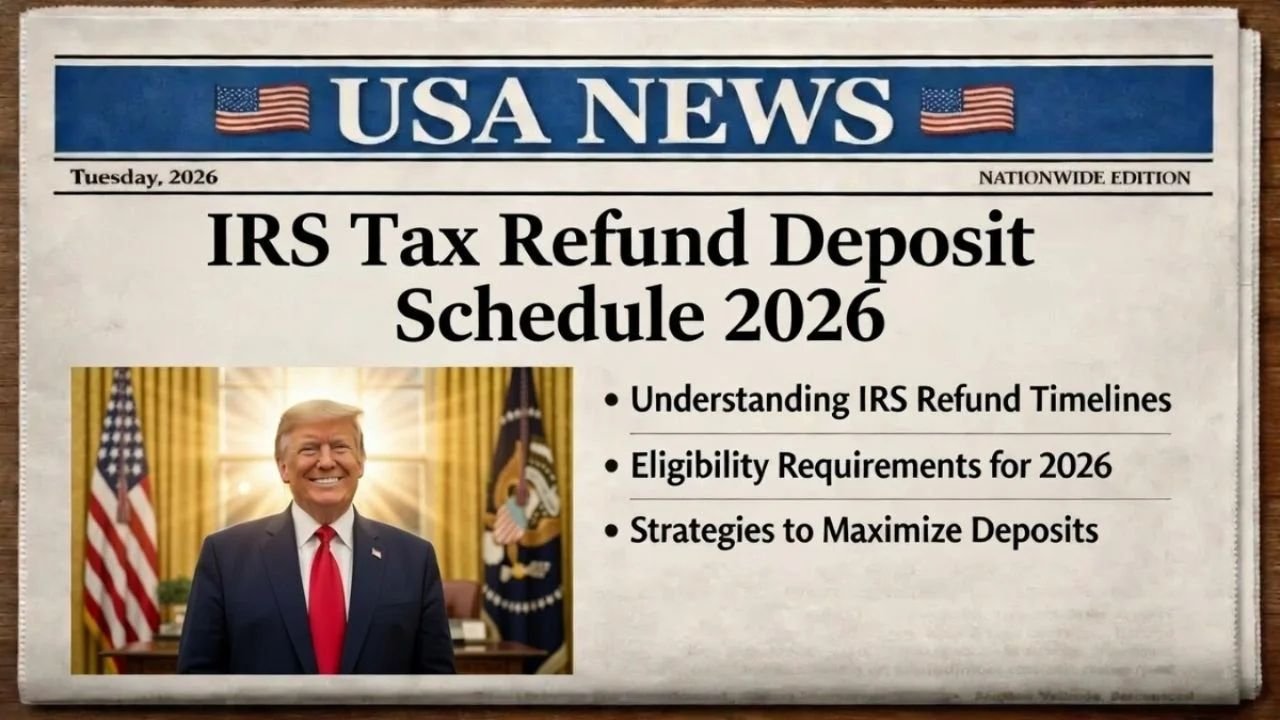 IRS Tax Refund Schedule 2026: Expected Deposit Dates, Processing Time & How to Get Your Refund Faster